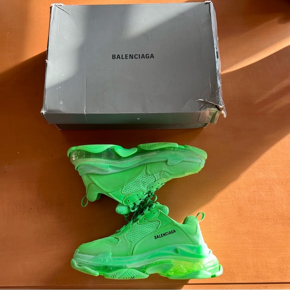 Balenciaga - Tripple S clear sole “Fluo Green“ - Picture 2 of 6